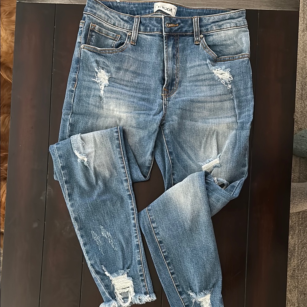 Hudson Distressed Blue Jeans